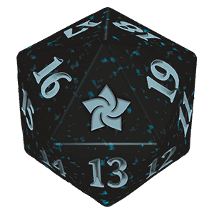Magic: The Gathering Foundations: D20 Die (Blue) - Magic: The Gathering Foundations