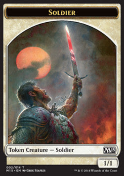 Soldier Token (White 1/1)⁣ - Magic 2015⁣ (Token)⁣ [T2]
