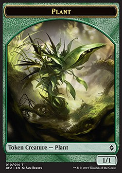 Plant Token (Green 1/1)⁣ - Battle for Zendikar⁣ (Token)⁣ [T10]