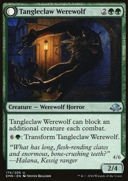 Tangleclaw Werewolf / Fibrous Entangler - Eldritch Moon (Uncommon) [EMN-174]