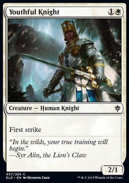 Youthful Knight - Throne of Eldraine (Common) [ELD-37]