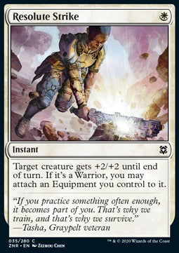 Resolute Strike - Zendikar Rising (Common) [ZNR-35]