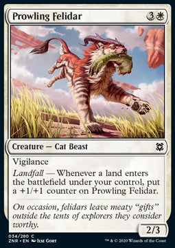 Prowling Felidar - Zendikar Rising (Common) [ZNR-34]
