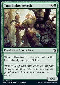 Turntimber Ascetic⁣ - Zendikar Rising⁣ (Common)⁣ [214]
