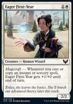 Eager First-Year - Strixhaven: School of Mages (Common) [STX-16]