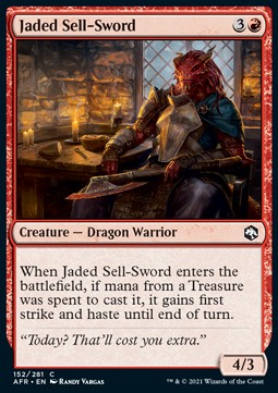 Jaded Sell-Sword - Adventures in the Forgotten Realms (Common) [AFR-152]