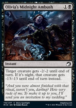 Olivia's Midnight Ambush - Innistrad: Midnight Hunt (Common) [MID-118]