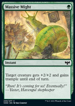 Massive Might - Innistrad: Crimson Vow (Common) [VOW-208]