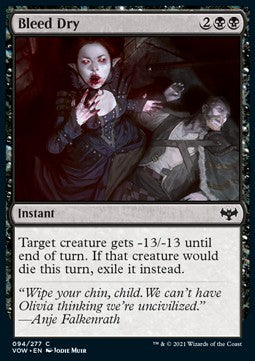 Bleed Dry - Innistrad: Crimson Vow (Common) [VOW-94]