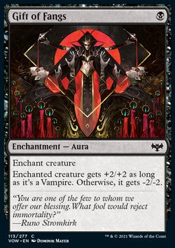 Gift of Fangs - Innistrad: Crimson Vow (Common) [VOW-113]