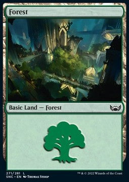 Forest (V.4)⁣ - Streets of New Capenna⁣ (Land)⁣ [271]