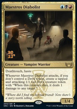 Maestros Diabolist (V.1) - Streets of New Capenna: Promos (Rare) [PSNC-200]