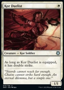 Kor Duelist - Game Night: Free For All (Uncommon) [GN3-13]