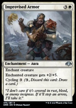 Improvised Armor - Dominaria Remastered (Uncommon) [DMR-10]