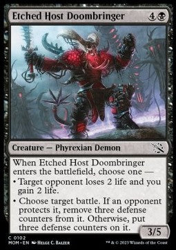 Etched Host Doombringer - March of the Machine (Common) [MOM-102]