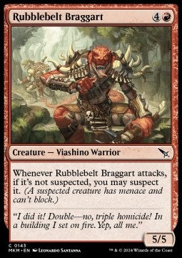 Rubblebelt Braggart - Murders at Karlov Manor (Common) [MKM-143]