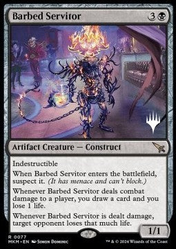 Barbed Servitor (V.2)⁣ - Murders at Karlov Manor: Promos⁣ (Rare)⁣ [77]