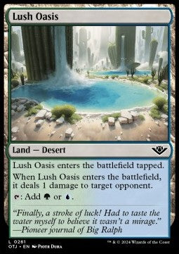 Lush Oasis⁣ - Outlaws of Thunder Junction⁣ (Land)⁣ [261]