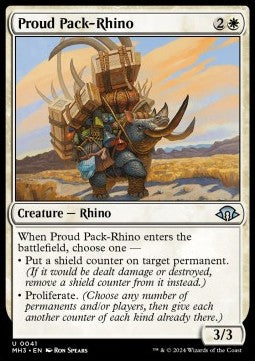 Proud Pack-Rhino - Modern Horizons 3 (Uncommon) [MH3-41]
