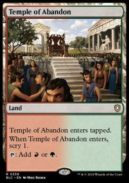 Temple of Abandon - Commander: Bloomburrow (Rare) [BLC-338]