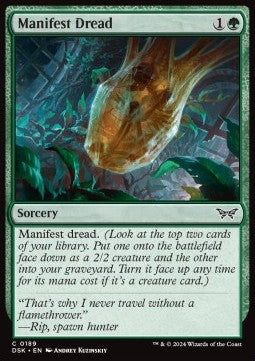 Manifest Dread - Duskmourn: House of Horror (Common) [DSK-189]