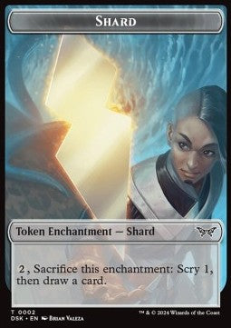 Shard Token⁣ - Duskmourn: House of Horror: Tokens⁣ (Token)⁣ [T02]