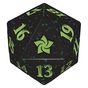 Magic: The Gathering Foundations: D20 Die (Green)⁣ - Magic: The Gathering Foundations