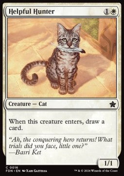 Helpful Hunter⁣ - Magic: The Gathering Foundations⁣ (Common)⁣ [16]