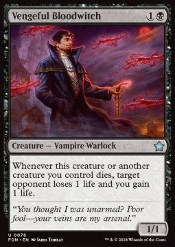 Vengeful Bloodwitch⁣ - Magic: The Gathering Foundations⁣ (Uncommon)⁣ [76]