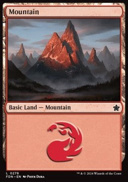 Mountain (V.1)⁣ - Magic: The Gathering Foundations⁣ (Land)⁣ [278]