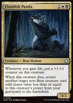 Fiendish Panda⁣ - Magic: The Gathering Foundations⁣ (Uncommon)⁣ [120]