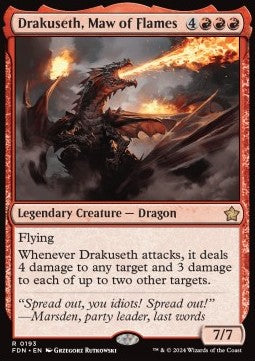Drakuseth, Maw of Flames⁣ - Magic: The Gathering Foundations⁣ (Rare)⁣ [193]