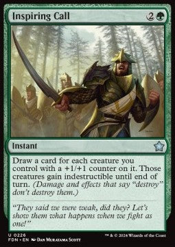 Inspiring Call⁣ - Magic: The Gathering Foundations⁣ (Uncommon)⁣ [226]