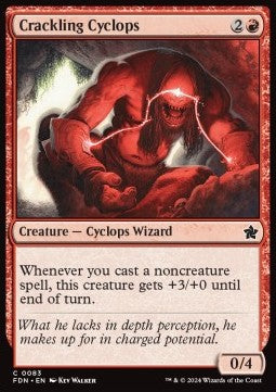 Crackling Cyclops⁣ - Magic: The Gathering Foundations⁣ (Common)⁣ [83]