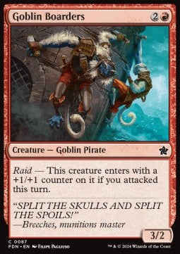Goblin Boarders⁣ - Magic: The Gathering Foundations⁣ (Common)⁣ [87]