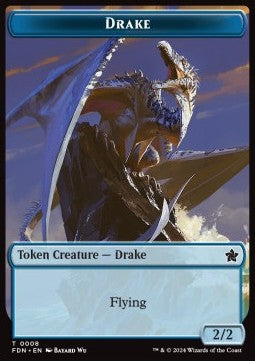 Drake Token (U 2/2) // Goblin Token (R 1/1)⁣ - Magic: The Gathering Foundations: Tokens⁣ (Token)⁣ [T 8/18]