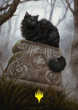 Art Series: Nine-Lives Familiar (V.4)⁣ - Magic: The Gathering Foundations: Extras⁣ (Tip Card)⁣ [A36]