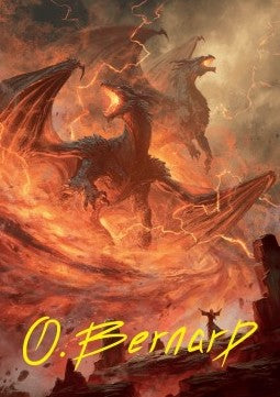 Art Series: Rite of the Dragoncaller (V.2)⁣ - Magic: The Gathering Foundations: Extras⁣ (Tip Card)⁣ [A38]