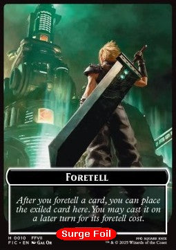 Foretell Token // Treasure Token (V.2) - Magic: The Gathering - FINAL FANTASY: Tokens (Token) [TFIN-CT 10/36]