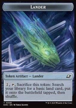 Lander Token // Human Soldier Token (W 1/1) (V.3) - Edge of Eternities: Tokens (Token) [TEOE-T 8/2]