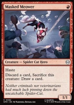 Masked Meower - Magic: The Gathering | Marvel's Spider-Man (Common) [SPM-82]