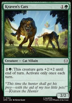 Kraven's Cats - Magic: The Gathering | Marvel's Spider-Man (Common) [SPM-104]