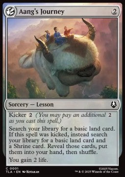 Aang's Journey - Magic: The Gathering | Avatar: The Last Airbender (Common) [TLA-1]