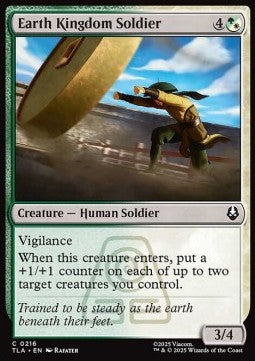 Earth Kingdom Soldier - Magic: The Gathering | Avatar: The Last Airbender (Common) [TLA-216]