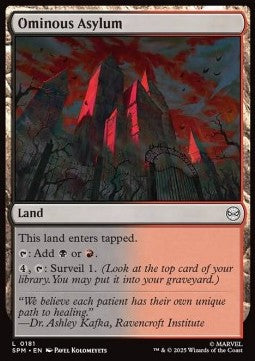 Ominous Asylum - Magic: The Gathering | Marvel's Spider-Man (Common) [SPM-181]