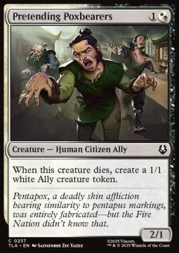 Pretending Poxbearers - Magic: The Gathering | Avatar: The Last Airbender (Common) [TLA-237]