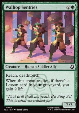 Walltop Sentries - Magic: The Gathering | Avatar: The Last Airbender (Common) [TLA-202]