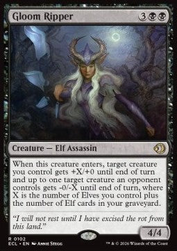 Gloom Ripper - Lorwyn Eclipsed (Rare) [ECL-102]